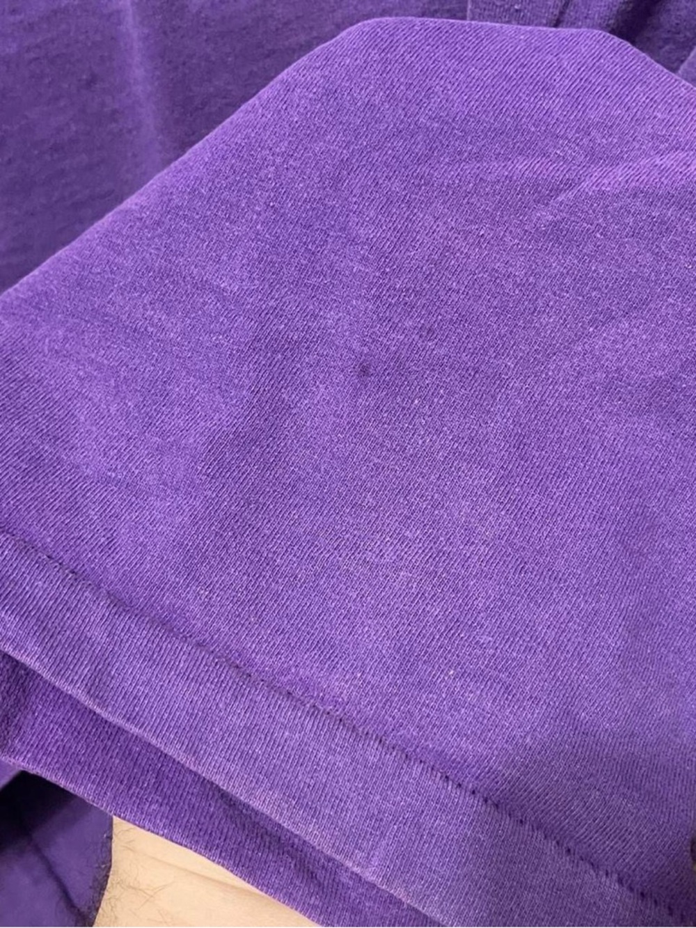 vintage 80s 90s plain blank purple made in USA sleeveless muscle shirt tank top - Picture 2 of 6